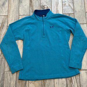 Under Armour women's medium blue 1/4 zip Fleece Pullover